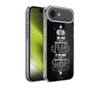 Head Case Designs Licenza Ufficiale Harry Potter Nothing To Fear Citazione Deathly Hallows XIV Custodia in Gel [Protezione di Grado Militare] Compatibile con Apple iPhone 17 Air