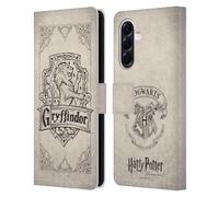 Head Case Designs Licenza Ufficiale Harry Potter Pergamena Gryffindor Sorcerer's Stone I Custodia Portafoglio in Pelle Compatibile con Samsung Galaxy A56 5G