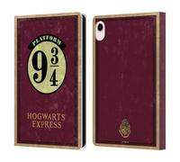 Head Case Designs Licenza Ufficiale Harry Potter Piattaforma 9 3/4 Tipografia delle Località Custodia Portafoglio in Pelle Compatibile con Apple iPad Mini (2021/2024)