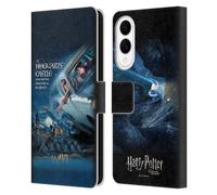 Head Case Designs Licenza Ufficiale Harry Potter Poster Macchina Volante Chamber Of Secrets III Custodia Portafoglio in Pelle Compatibile con Samsung Galaxy S25 Edge