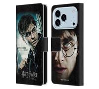 Head Case Designs Licenza Ufficiale Harry Potter Primo Piano Deathly Hallows VII Custodia Portafoglio in Pelle Compatibile con Apple iPhone 17 PRO