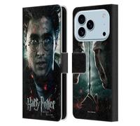 Head Case Designs Licenza Ufficiale Harry Potter Primo Piano Deathly Hallows VIII Custodia Portafoglio in Pelle Compatibile con Apple iPhone 17 PRO