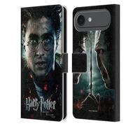 Head Case Designs Licenza Ufficiale Harry Potter Primo Piano Deathly Hallows VIII Custodia Portafoglio in Pelle Compatibile con Apple iPhone 17 Air