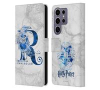 Head Case Designs Licenza Ufficiale Harry Potter Ravenclaw Aguamenti Deathly Hallows IX Custodia Portafoglio in Pelle Compatibile con Samsung Galaxy S25 Ultra