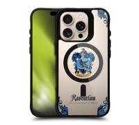 Head Case Designs Licenza Ufficiale Harry Potter Ravenclaw Case Black Shockproof Bumper Case [Military Grade Protection] Compatible with Apple iPhone 16 Pro and Compatible with MagSafe