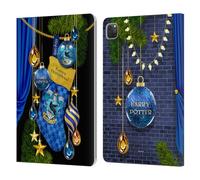 Head Case Designs Licenza Ufficiale Harry Potter Ravenclaw Ornamenti Natalizie Custodia Portafoglio in Pelle Compatibile con Apple iPad PRO 11 2020/2021 / 2022