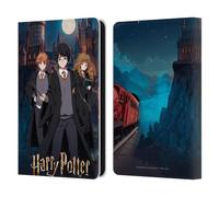 Head Case Designs Licenza Ufficiale Harry Potter Ron, Hermione E Harry Celebrazione Anime Custodia Portafoglio in Pelle Compatibile con Amazon Kindle 11th Gen 6in 2022