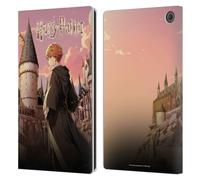 Head Case Designs Licenza Ufficiale Harry Potter Ron Weasley Celebrazione Anime Custodia Portafoglio in Pelle Compatibile con Amazon Fire Max 11 2023