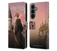Head Case Designs Licenza Ufficiale Harry Potter Ron Weasley Celebrazione Anime Custodia Portafoglio in Pelle Compatibile con Samsung Galaxy S26 Plus