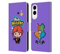 Head Case Designs Licenza Ufficiale Harry Potter Ron Weasley Deathly Hallows XXVIII Custodia Portafoglio in Pelle Compatibile con Samsung Galaxy S25 Edge