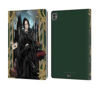 Head Case Designs Licenza Ufficiale Harry Potter Severus Snape 25° Anniversario Anime Custodia Portafoglio in Pelle Compatibile con Apple iPad PRO 13 M4/M5 2024/2025