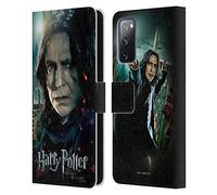 Head Case Designs Licenza Ufficiale Harry Potter Severus Snape Deathly Hallows VIII Custodia Portafoglio in Pelle Compatibile con Samsung Galaxy S20 Fe / 5G