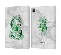 Head Case Designs Licenza Ufficiale Harry Potter Slytherin Aguamenti Deathly Hallows IX Custodia Portafoglio in Pelle Compatibile con Apple iPad PRO 13 M4 2024