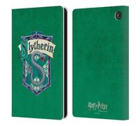 Head Case Designs Licenza Ufficiale Harry Potter Slytherin Cresta Sorcerer's Stone I Custodia Portafoglio in Pelle Compatibile con Amazon Fire 7 2022