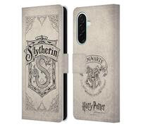 Head Case Designs Licenza Ufficiale Harry Potter Slytherin Pergamena Sorcerer's Stone I Custodia Portafoglio in Pelle Compatibile con Samsung Galaxy A26 5G