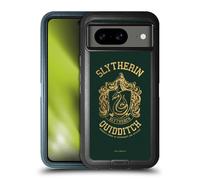 Head Case Designs Licenza Ufficiale Harry Potter Slytherin Quidditch Deathly Hallows X Custodia Antiurto Ultra Blindata Compatibile con Google Pixel 8