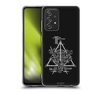 Head Case Designs Licenza Ufficiale Harry Potter Symbole Triangolo Deathly Hallows XIV Custodia Cover in Morbido Gel Compatibile con Galaxy A52 / A52s / 5G (2021)