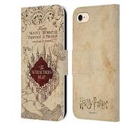 Head Case Designs Licenza Ufficiale Harry Potter The Marauder's Map Prisoner of Azkaban II Custodia Cover in Pelle a Portafoglio Compatibile con Apple iPhone 7/8 / SE 2020 & 2022