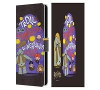 Head Case Designs Licenza Ufficiale Harry Potter Troll Dungeon Deathly Hallows III Custodia Portafoglio in Pelle Compatibile con Samsung Galaxy S25 Fe