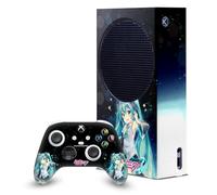 Head Case Designs Licenza Ufficiale Hatsune Miku Cielo notturno Grafiche Pacchetto Console Da Gioco Wrap E Pelle Per Controller Compatibile con Xbox Series S Console & Controller Bundle