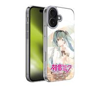 Head Case Designs Licenza Ufficiale Hatsune Miku Pioggia Grafiche Custodia in Gel [Protezione di Grado Militare] Compatibile con Apple iPhone 17