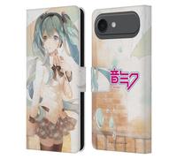Head Case Designs Licenza Ufficiale Hatsune Miku Pioggia Grafiche Custodia Portafoglio in Pelle Compatibile con Apple iPhone 17 Air