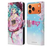 Head Case Designs Licenza Ufficiale Hatsune Miku Sakura Grafiche Custodia Portafoglio in Pelle Compatibile con Apple iPhone 17 Pro Max