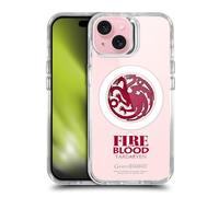 Head Case Designs Licenza Ufficiale HBO Game of Thrones Casa Targaryen Motti e Stemmi Custodia Antiurto [Protezione di Grado Militare] Compatibile con Apple iPhone 15 e con MagSafe