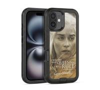 Head Case Designs Licenza Ufficiale HBO Game of Thrones Daenerys Targaryen Ritratti Dei Personaggi Custodia Antiurto Ultra Blindata compatibile con Apple iPhone 16