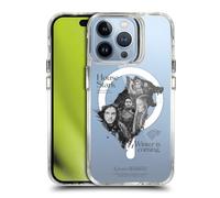 Head Case Designs Licenza Ufficiale HBO Game of Thrones Famiglia Stark Motti e Stemmi Custodia Antiurto [Protezione di Grado Militare] Compatibile con Apple iPhone 13 PRO e con MagSafe