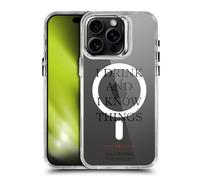 Head Case Designs Licenza Ufficiale HBO Game of Thrones I Drink And I Know Things Motti e Stemmi Custodia Antiurto [Grado Militare] Compatibile con Apple iPhone 15 PRO Max e con MagSafe