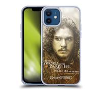 Head Case Designs Licenza Ufficiale HBO Game of Thrones Jon Snow Ritratti dei Personaggi Custodia in Gel [Grado Militare] Compatibile con Apple iPhone 12 / iPhone 12 PRO E Compatibile con MagSafe