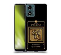 Head Case Designs Licenza Ufficiale HBO Game of Thrones Lannister Border Sigilli Dorati Custodia Cover in Morbido Gel Compatibile con Motorola Moto G04/G04s/G24 4G