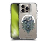 Head Case Designs Licenza Ufficiale HBO Game of Thrones Rob, Sansa & Arya Motti e Stemmi Custodia Antiurto [Protezione di Grado Militare] Compatibile con Apple iPhone 16 PRO e con MagSafe