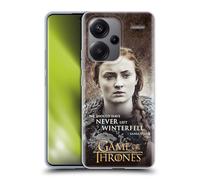 Head Case Designs Licenza Ufficiale HBO Game of Thrones Sansa Stark Citazioni Dei Personaggi Custodia Cover in Morbido Gel Compatibile con Xiaomi Redmi Note 13 Pro Plus 5G