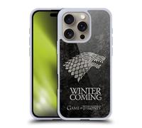 Head Case Designs Licenza Ufficiale HBO Game of Thrones Stark Sigilli Scuri Custodia in Gel [Protezione di Grado Militare] Compatibile con Apple iPhone 16 PRO E Compatibile con MagSafe