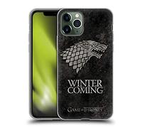 Head Case Designs Licenza Ufficiale HBO Game of Thrones Stark Sigilli Scuri Custodia in Gel [Protezione di Grado Militare] Compatibile con Apple iPhone 11 PRO E Compatibile con MagSafe