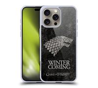 Head Case Designs Licenza Ufficiale HBO Game of Thrones Stark Sigilli Scuri Custodia in Gel [Protezione di Grado Militare] Compatibile con Apple iPhone 16 PRO Max E Compatibile con MagSafe
