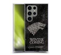 Head Case Designs Licenza Ufficiale HBO Game of Thrones Stark Sigilli Scuri Custodia in Gel [Protezione di Grado Militare] Compatibile con Samsung Galaxy S24 Ultra 5G