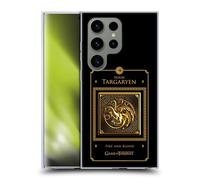 Head Case Designs Licenza Ufficiale HBO Game of Thrones Targaryen Border Sigilli Dorati Custodia in Gel [Protezione di Grado Militare] Compatibile con Samsung Galaxy S24 Ultra 5G