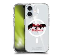 Head Case Designs Licenza Ufficiale HBO Game of Thrones Targaryen Madre dei Draghi Motti e Stemmi Custodia Antiurto [Grado Militare] Compatibile con Apple iPhone 16 e con MagSafe