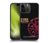 Head Case Designs Licenza Ufficiale HBO Game of Thrones Targaryen Motto della Casata Custodia Cover Dura per Parte Posteriore Compatibile con Apple iPhone 15 PRO Max
