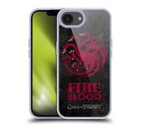 Head Case Designs Licenza Ufficiale HBO Game of Thrones Targaryen Sigilli Scuri Custodia in Gel [Protezione di Grado Militare] Compatibile con Apple iPhone 16e E Compatibile con MagSafe
