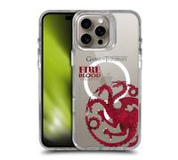 Head Case Designs Licenza Ufficiale HBO Game of Thrones Targaryen Vintage Motti e Stemmi Custodia Antiurto [Grado Militare] Compatibile con Apple iPhone 16 PRO Max e con MagSafe