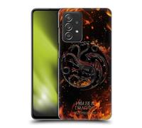 Head Case Designs Licenza Ufficiale House of The Dragon: Television Series Nero Stagione 2 Key Art Custodia Cover Dura per Parte Posteriore Compatibile con Galaxy A52 / A52s / 5G (2021)