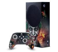 Head Case Designs Licenza Ufficiale Injustice Gods Among Us Joker Arte Chiave Pacchetto Console Da Gioco Wrap E Pelle Per Controller Compatibile con Xbox Series S Console & Controller Bundle