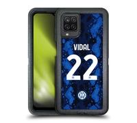 Head Case Designs Licenza Ufficiale Inter Milan Arturo Vidal 2021/22 Giocatori Home Kit Custodia Antiurto Ultra Blindata Compatibile con Samsung Galaxy A12 (2020)