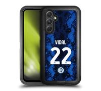 Head Case Designs Licenza Ufficiale Inter Milan Arturo Vidal 2021/22 Giocatori Home Kit Custodia Antiurto Ultra Blindata compatibile con Samsung Galaxy A54 5G