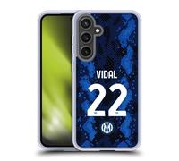 Head Case Designs Licenza Ufficiale Inter Milan Arturo Vidal 2021/22 Giocatori Home Kit Custodia in Gel [Protezione di Grado Militare] Compatibile con Samsung Galaxy S24 Fe E Compatibile con MagSafe