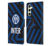 Head Case Designs Licenza Ufficiale Inter Milan Astratto 1 Modelli Custodia Portafoglio in Pelle Compatibile con Samsung Galaxy A54 5G
